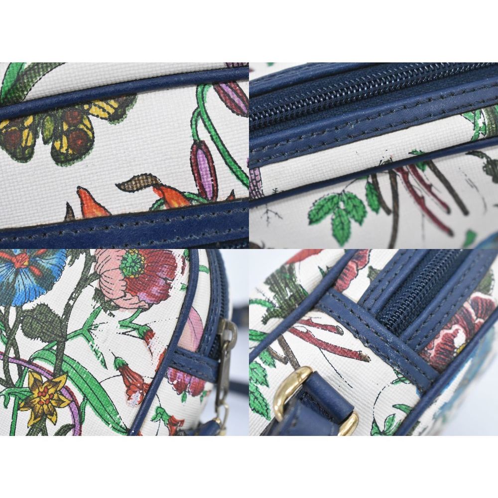 Gucci Multicolor Flora White Bag Navy Shoulder - Picture 4 of 9